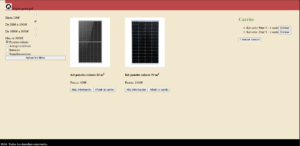 Showing content on the cart